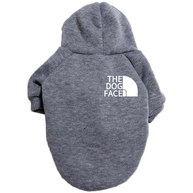 Designer Pet Dog Clothes Sweater, Four Seasons Medium and Large Dog Hoodie The Dog Face Labrador French Bulldog Jacket Clothing