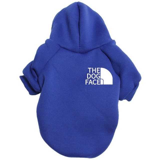 Designer Pet Dog Clothes Sweater, Four Seasons Medium and Large Dog Hoodie The Dog Face Labrador French Bulldog Jacket Clothing