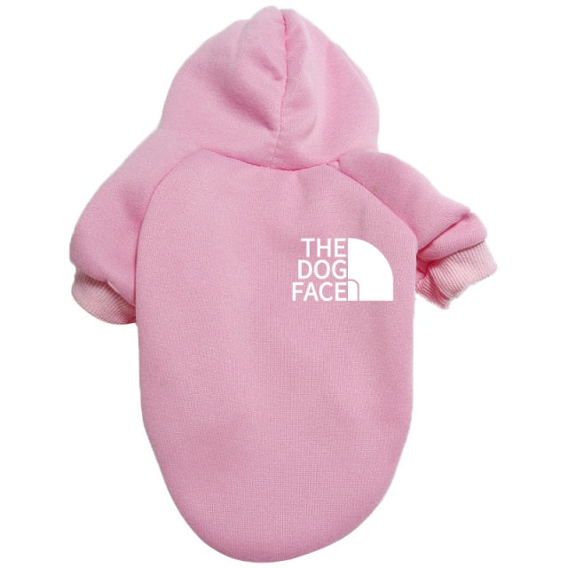 Designer Pet Dog Clothes Sweater, Four Seasons Medium and Large Dog Hoodie The Dog Face Labrador French Bulldog Jacket Clothing