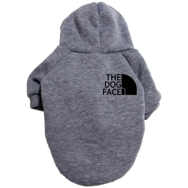 Designer Pet Dog Clothes Sweater, Four Seasons Medium and Large Dog Hoodie The Dog Face Labrador French Bulldog Jacket Clothing