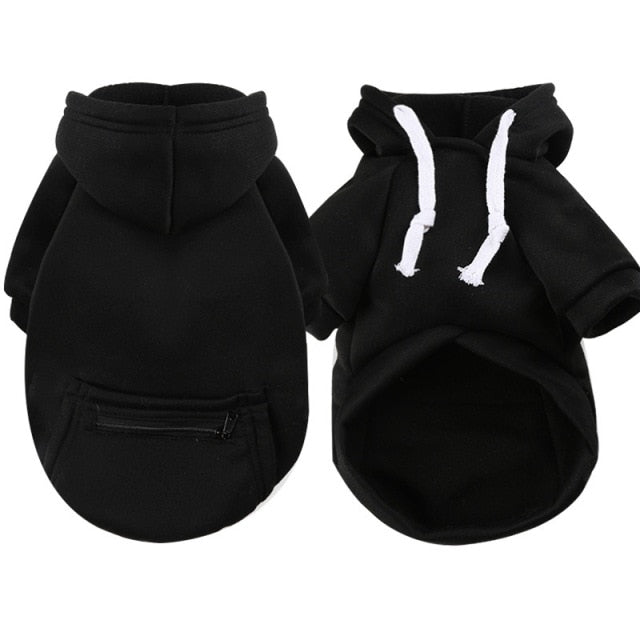 Autumn Winter Big Dog Clothes with Zipper Pocket Dog Hoodie Small Large Dog Coat Jacket Designer Pet Dog Clothes Winter Sweater