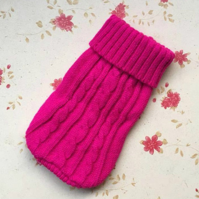 Pet Dog Cat Clothing Winter Autumn Warm Cat Knitted Sweater Jumper Puppy Pug Coat Clothes Pullover Knitted Shirt Kitten Clothes