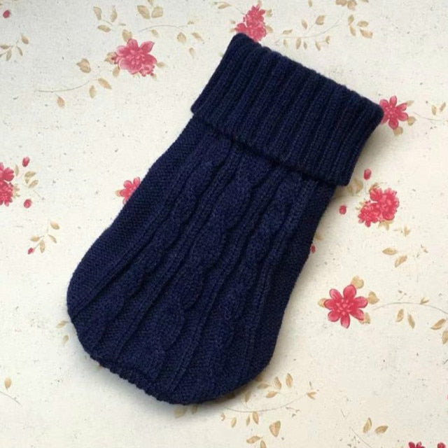Pet Dog Cat Clothing Winter Autumn Warm Cat Knitted Sweater Jumper Puppy Pug Coat Clothes Pullover Knitted Shirt Kitten Clothes