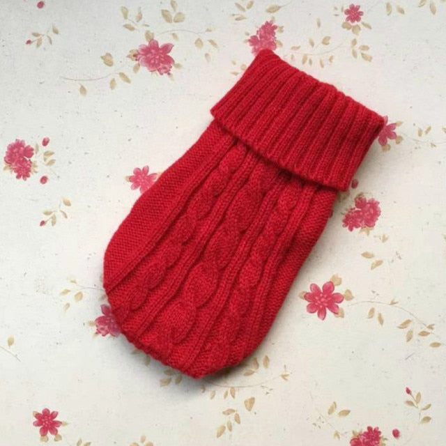 Pet Dog Cat Clothing Winter Autumn Warm Cat Knitted Sweater Jumper Puppy Pug Coat Clothes Pullover Knitted Shirt Kitten Clothes