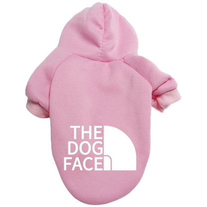 Designer Pet Dog Clothes Sweater, Four Seasons Medium and Large Dog Hoodie The Dog Face Labrador French Bulldog Jacket Clothing