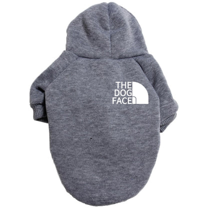 Designer Pet Dog Clothes Sweater, Four Seasons Medium and Large Dog Hoodie The Dog Face Labrador French Bulldog Jacket Clothing