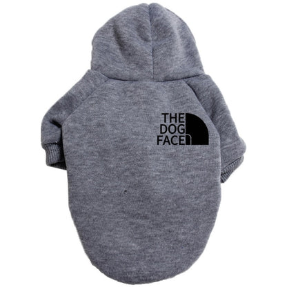Designer Pet Dog Clothes Sweater, Four Seasons Medium and Large Dog Hoodie The Dog Face Labrador French Bulldog Jacket Clothing